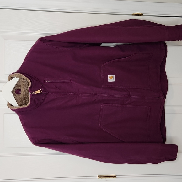 Carhartt Jackets & Blazers - Rare Carhartt for Women size XXL eggplant purple fitted jacket gift for her mom